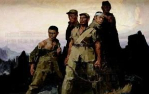 1941年9月25日，“狼牙山五壯士”壯烈跳崖寧死不屈